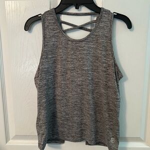 Born Primitive Heather Gray Tank Top with Cross Back
